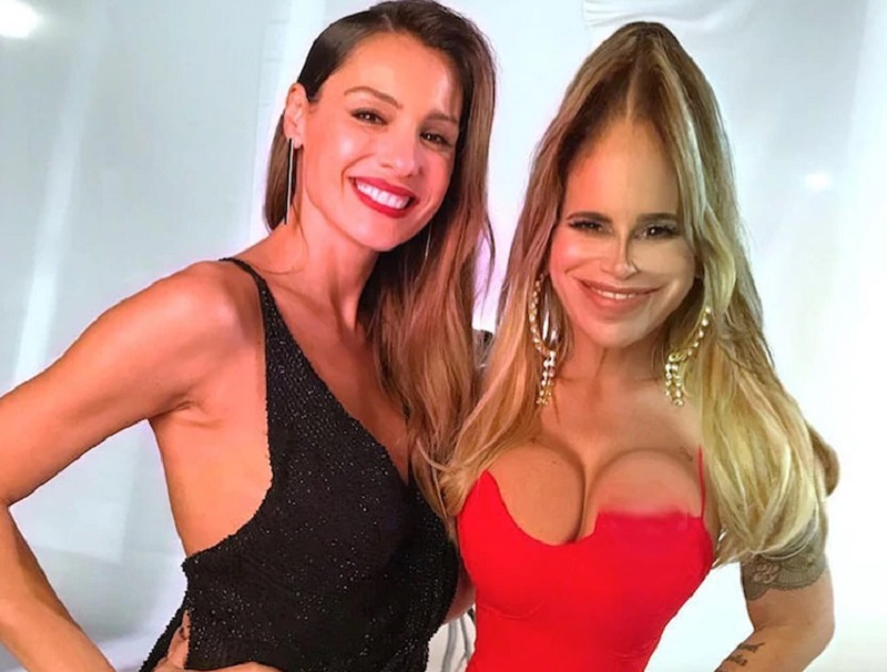 Flor Peña se sacó una foto con Pampita y realizó un divertido retoque digital