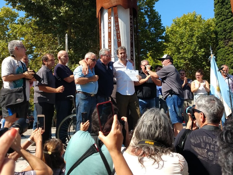 El Juez Ramos Padilla concurrió al acto en homenaje a los caídos en La Plata