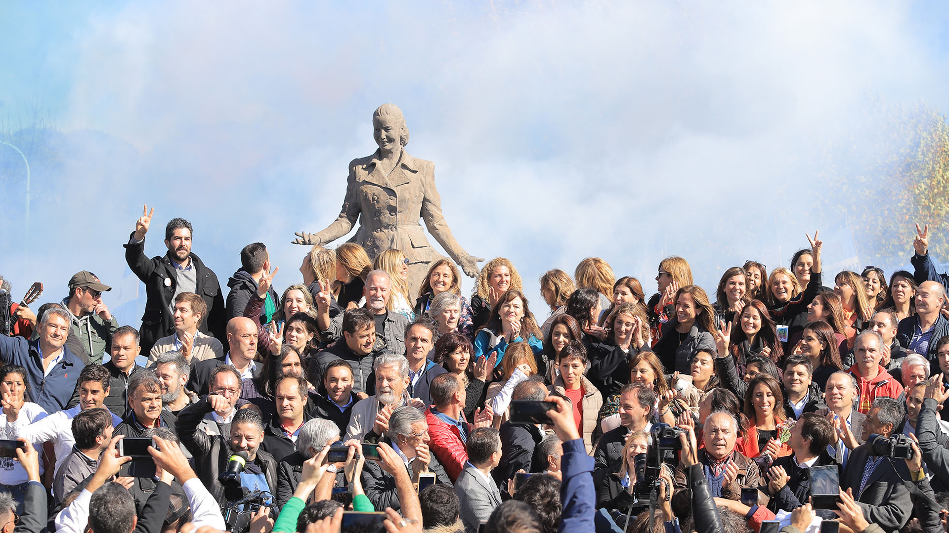 «Foto de unidad» del PJ en el homenaje a Eva Perón