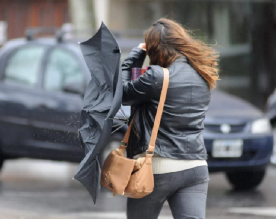 Hay alerta por vientos y ráfagas en toda la ciudad