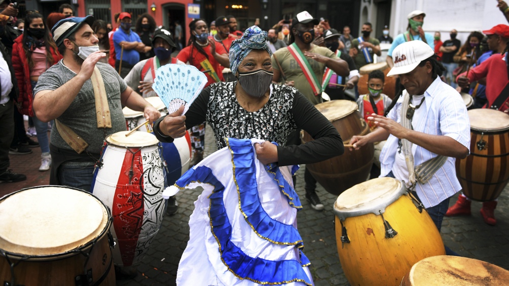 Afrodescendientes realizaron una llamada de candombe para visibilizar reclamos de igualdad