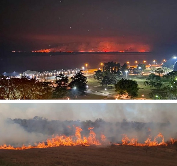 Entre Ríos: Detectan nuevos incendios en las islas del delta del Paraná