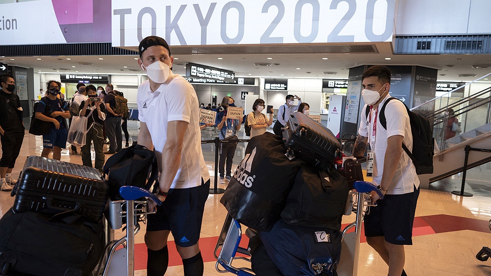 El Sub-23 de Argentina se instaló en Tokio para competir en los Juegos Olímpicos