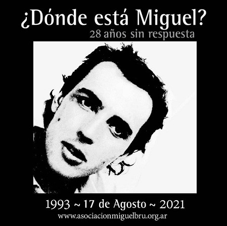 Vigilia y señalización de la Comisaría Novena a 28 años de la desaparición de Miguel Bru