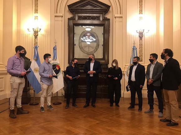 La Plata: El funcionario de Garro, Martiniano Ferrer y Gerardo Morales juntos en el lanzamiento de Red Federal Juntos por la Cultura