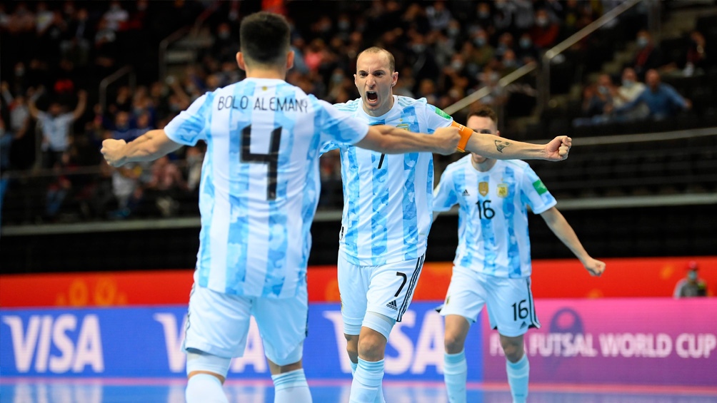 Futsal: Argentina superó a Rusia en los penales y pasó a la semifinal