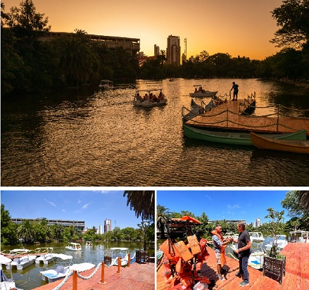 La Plata: El Paseo del Bosque está de estreno: ya se pueden usar los barcos y el nuevo muelle