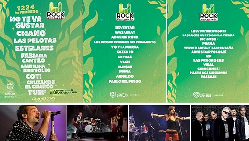 San Luis | Rock en la Casa 2023: Grilla con Chano, Fabiana Cantilo, Las Pelotas y Estelares para la cuarta edición