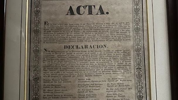 La Aduana recuperó un impreso original de la declaración de la Independencia de 1816