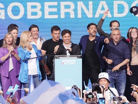 Kicillof logró su reelección con un amplio triunfo y llamó a votar por Sergio Massa en el balotaje