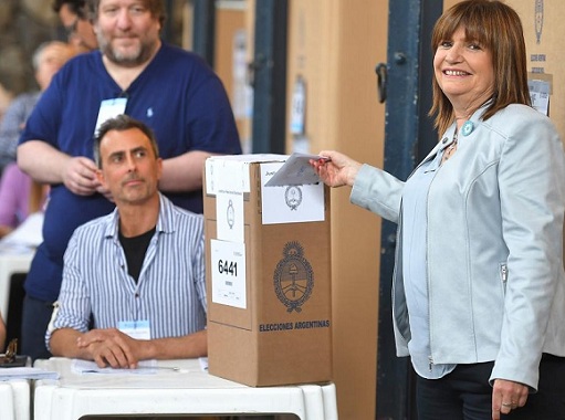 Argentina | Bullrich votó en la Sociedad Rural y dijo que se imagina «festejando»