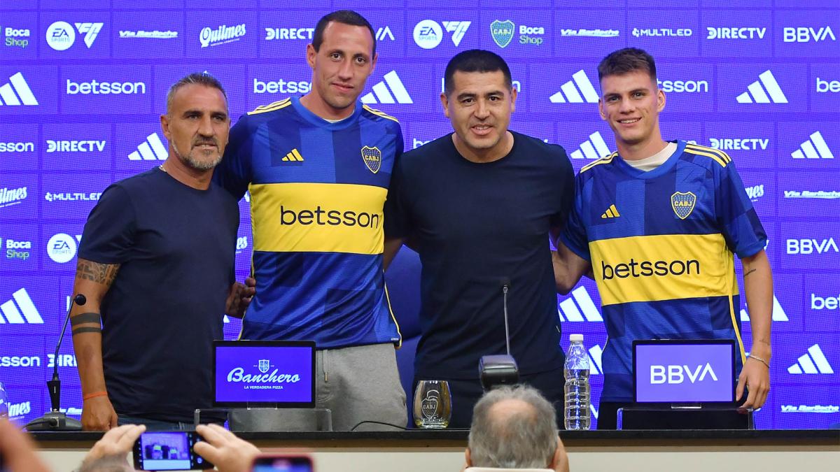 Boca presentó oficialmente a Lema y Zenón y ambos destacaron que están «viviendo un sueño”