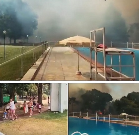 La Plata: incendio obligó a evacuar a la colonia de vacaciones del Colegio de Farmacéuticos