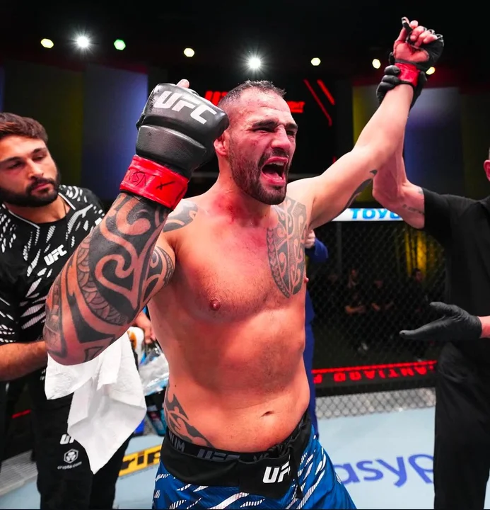 UFC: Santiago Ponzinibbio ganó por nocaut técnico en Las Vegas