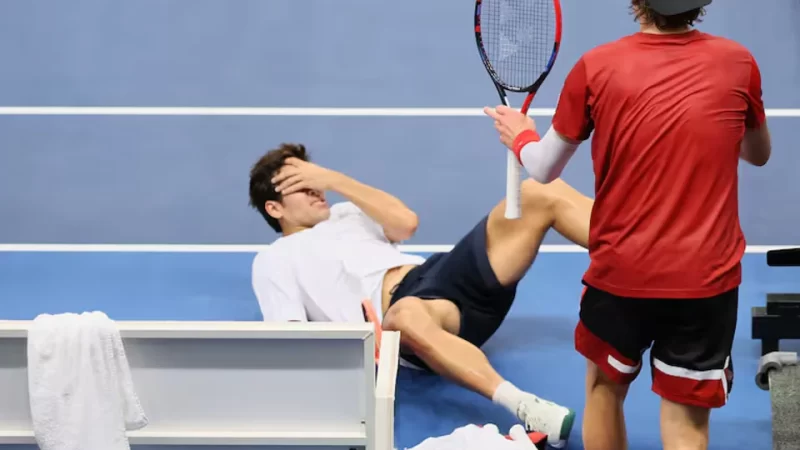 Golpeó a su rival y le dieron el partido por ganado en la Copa Davis