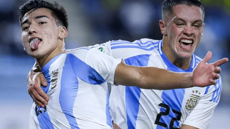 Argentina venció a Colombia y se clasificó al Mundial Sub 20 en Chile