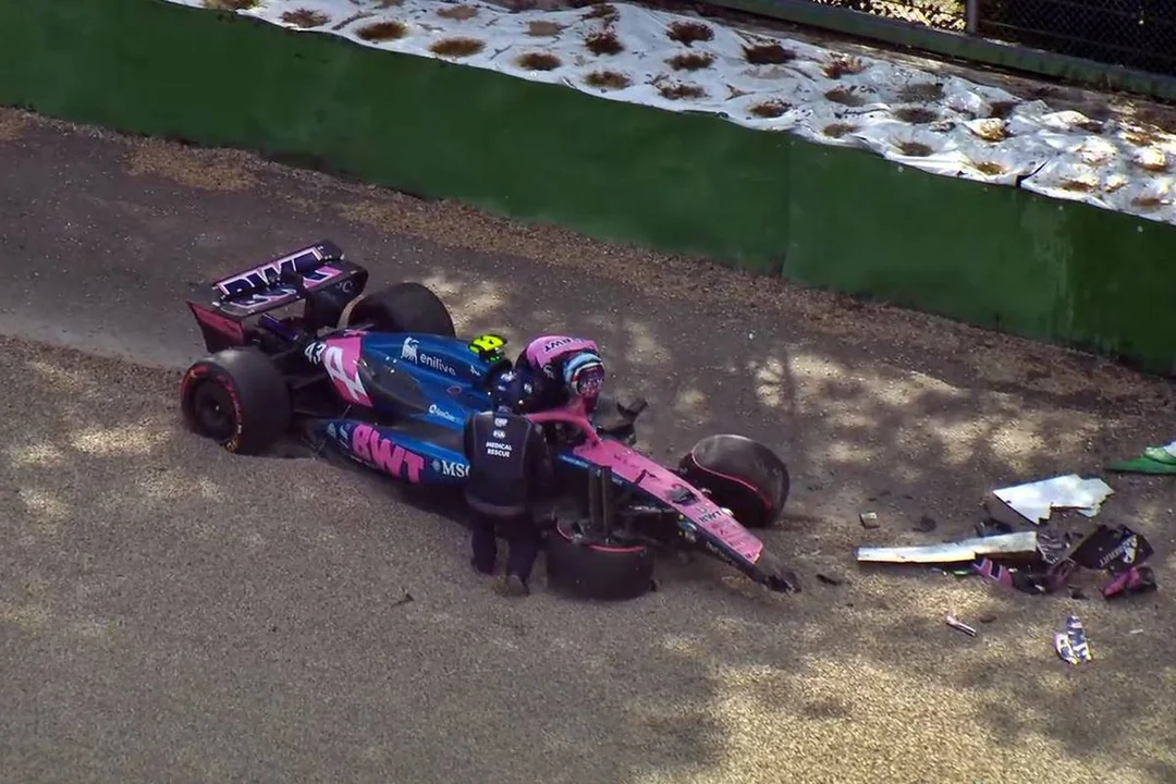 Colapinto se accidento en la clasificacion pero  largará 15° en Imola,