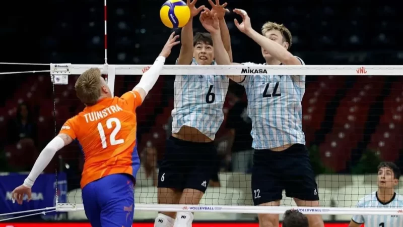 La Selección maculina de vóley derrotó a Países Bajos en el inicio de la Week 2 de la Liga de las Naciones