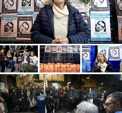 ¿DÓNDE ESTÁ? Miguel Bru´a 32 años de su desaparición se realizó una vigilia en la Comisaría Novena de La Plata