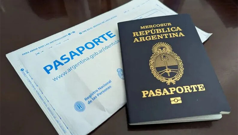 Detectan miles de pasaportes argentinos defectuosos