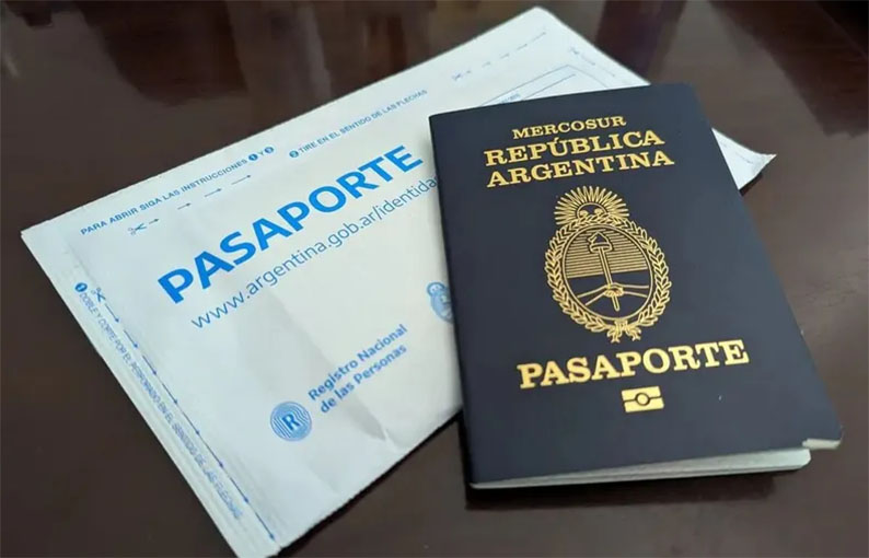 Detectan miles de pasaportes argentinos defectuosos
