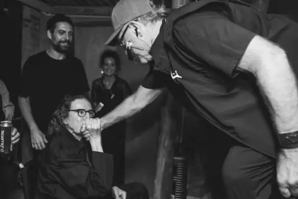 Charly García apareció en el recital de León Gieco