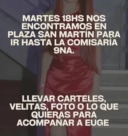 Convocan a una marcha para reclamar justicia por la muerte de Eugenia Carril en La Plata