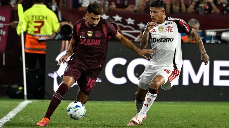 Lanús le ganó a Flamengo en la ida de la Recopa Sudamericana
