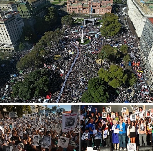#24M A 50 años del golpe cívico militar del ’76, enorme movilización y marcha como respuesta a provocación del gobierno de Milei: «Que digan dónde están»