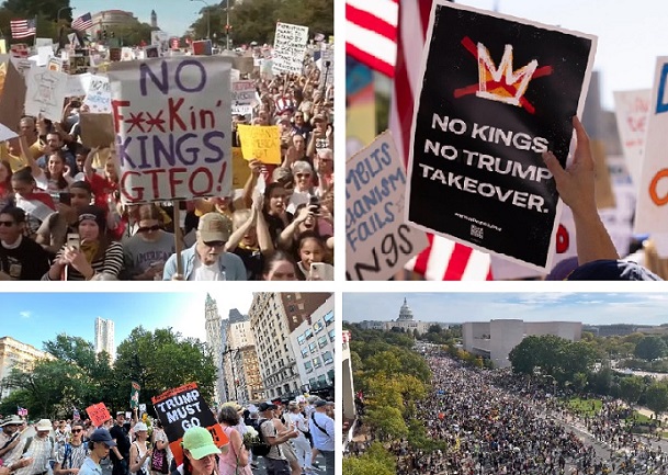 EEUU #28M “No Kings”: Jornada de protesta contra Trump en toda Norteamérica que puede ser «la movilización más grande de la historia»