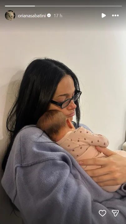 Oriana Sabatini presentó la primera foto oficial de su hija Gia