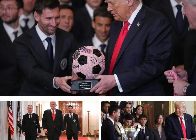 Lionel Messi y el Inter de Miami fueron agasajados por el presidente Donald Trump en la Casa Blanca por el título de la Copa de la MLS