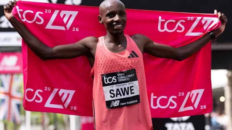 Sabastian Sawe batió el récord mundial de maratón