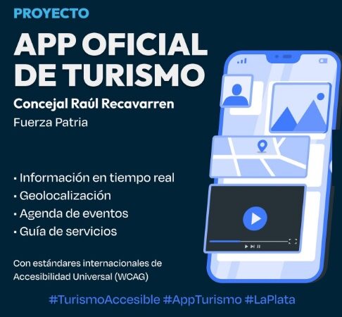 El concejal Raúl Recavarren impulsa una iniciativa de creación de una app que concentre la información y oferta turística platense