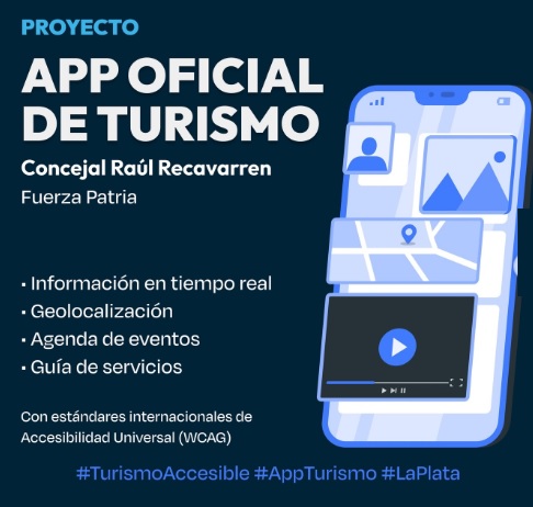 El concejal Raúl Recavarren impulsa una iniciativa de creación de una app que concentre la información y oferta turística platense