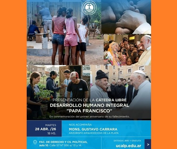 La UCALP presenta la cátedra libre Desarrollo Humano Integral “Papa Francisco”
