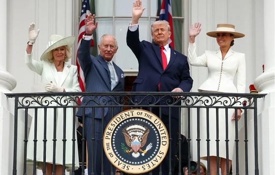 En medio de las tensiones entre Trump y el Reino Unido, el rey Carlos III destacó el vínculo histórico con EEUU en un ajetreado día diplomático