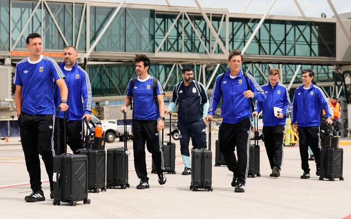 La Selección Argentina llegó a Estados Unidos