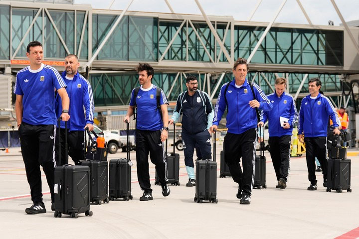 La Selección Argentina llegó a Estados Unidos