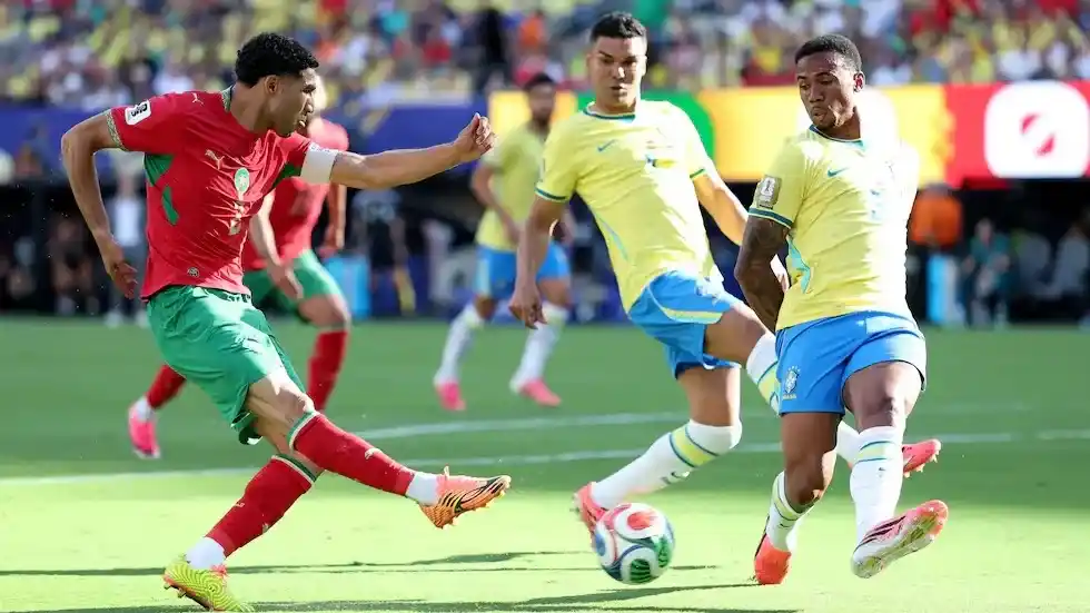 Brasil y Marruecos igualaron 1-1