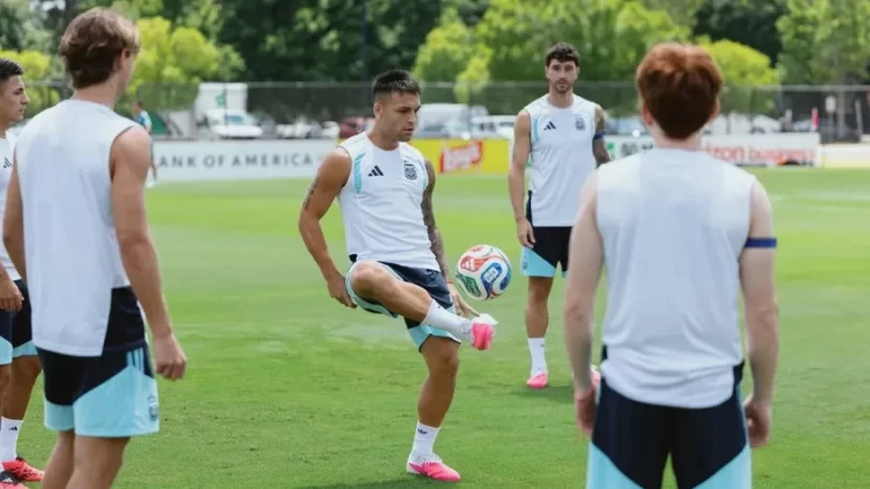 Argentina volvió a entrenar pensando en Inglaterra
