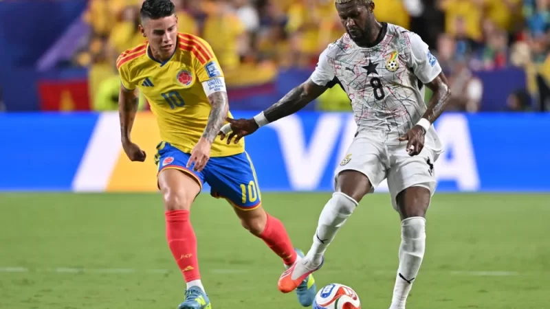 Colombia derrotó a Ghana y está en octavos