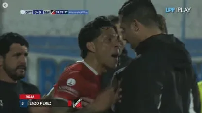 Enzo Perez  la saco barata tras su expulsión ante Gimnasia y Tiro