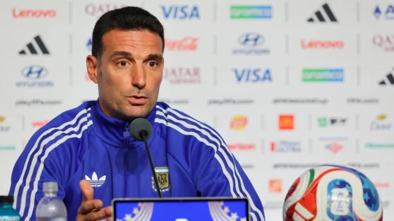 Scaloni habló en conferencia antes de Egipto