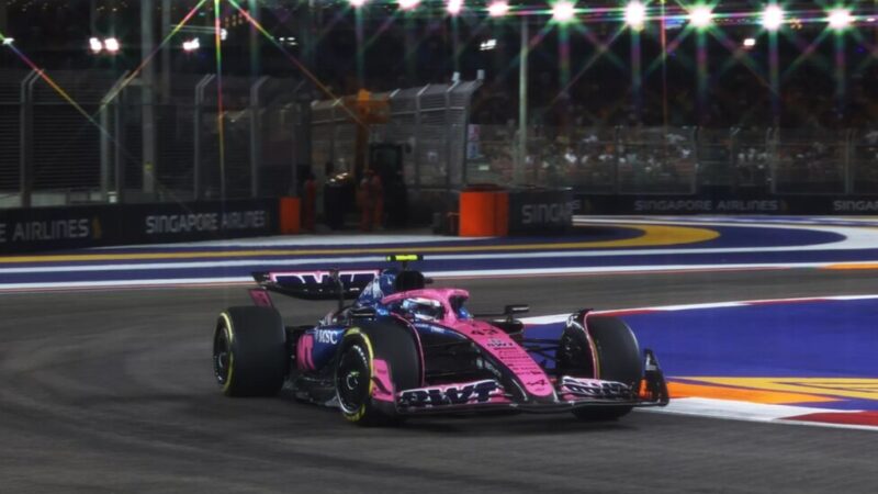Cronograma  de Colapinto en el GP de Singapur