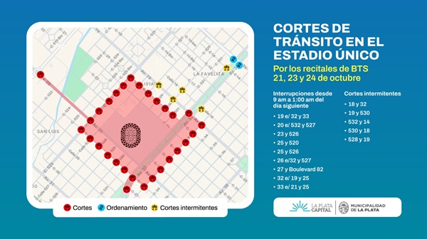 El Municipio dispone un operativo especial por los recitales de BTS en La Plata