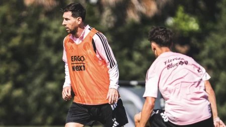 Messi volvió a los entrenamientos del Inter Miami